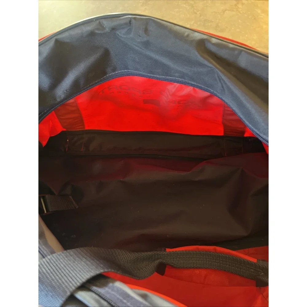 Vintage Polo Sport Ralph Lauren Duffle Bag Red Navy Blue Gym Travel Luggage
